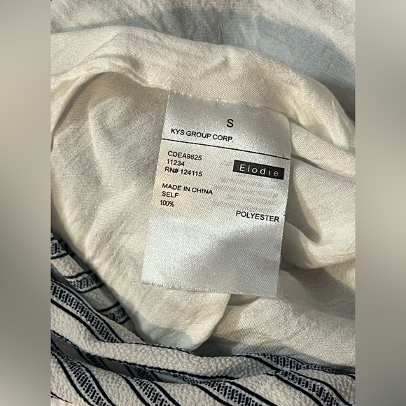 Elodie Striped Sleeveless Romper Jumpsuit Size Small - Picture 15 of 16